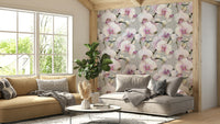 Vibrant orchid wallpaper for a sophisticated touch.

