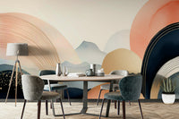 Soothing Boho Skyscape Mural for Peaceful Bedrooms

