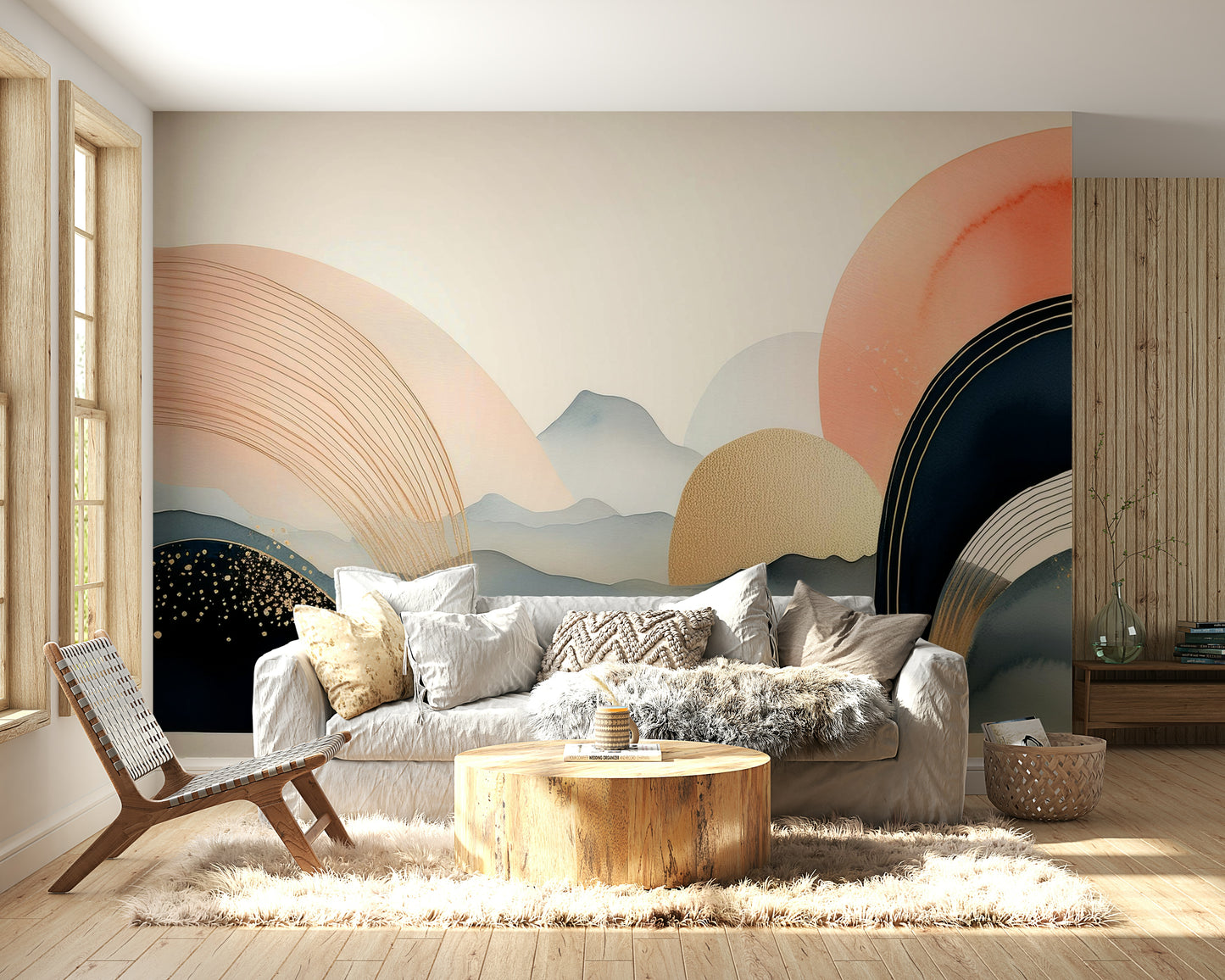 Unique Boho Skyscape Wallpaper for Children’s Rooms

