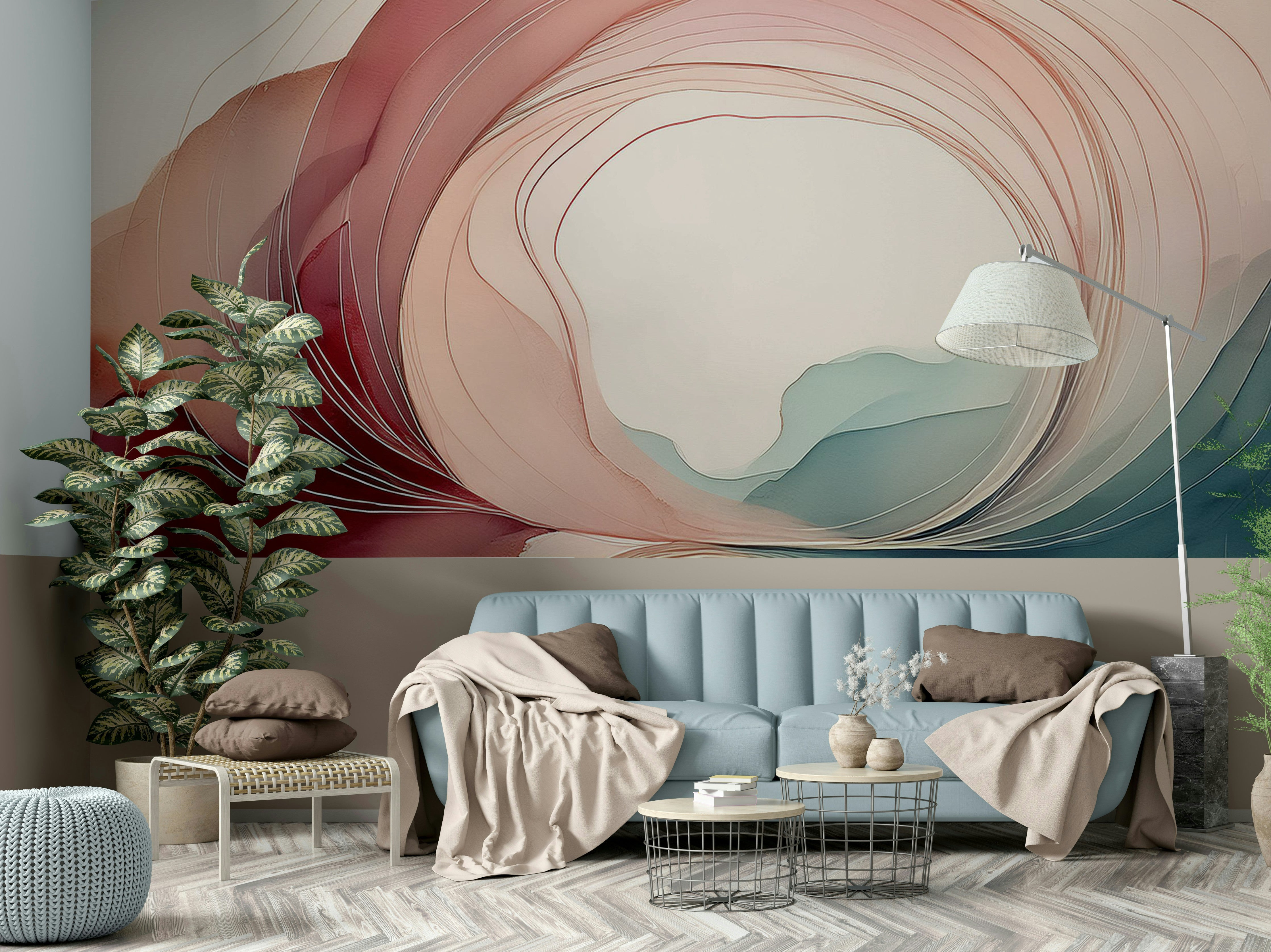 Sweet Sleep Portal Wall Mural in Bedroom

