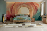 Colorful Rainbow Dream Portal Mural for stylish rooms.

