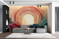 Modern Rainbow Dream Portal Wall Mural for vibrant decor.

