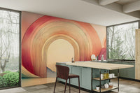 Bright and playful Rainbow Dream Arches wall design.

