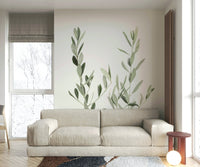 Botanical III wall mural with vibrant tropical leaves

