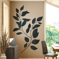 Fresh botanical silhouettes wall mural for living rooms.

