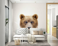 Bubble gum bear wall mural for kids' room.

