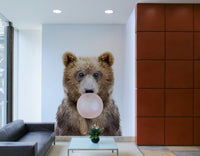Colorful bubble gum bear wall art for a child's space.

