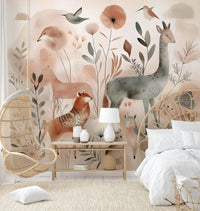 Woodland safari wall art for serene interiors

