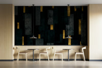 Statement Black Urban Spires Wall Mural for Rooms

