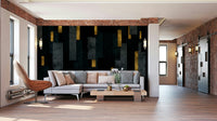 Bold Urban Charcoal Spires Mural for Modern Walls

