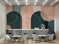 Elegant arch mural with soft colors for stylish interiors.

