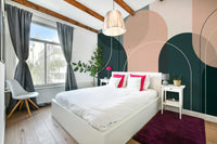 Soft and elegant arch design mural to elevate your space.

