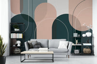 Elegant pastel arches design for modern home interiors.

