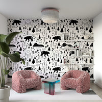 Hiking mountain country wallpaper with panoramic view

