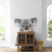 Colorful bubble gum koala wall mural for modern decor.

