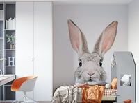 Bunny wall mural bringing warmth to any space