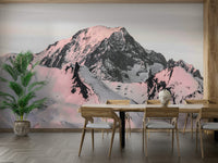 Majestic snowcapped peaks on your wall mural design.

