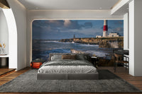 Stunning Portland Bill lighthouse wall art for coastal rooms.

