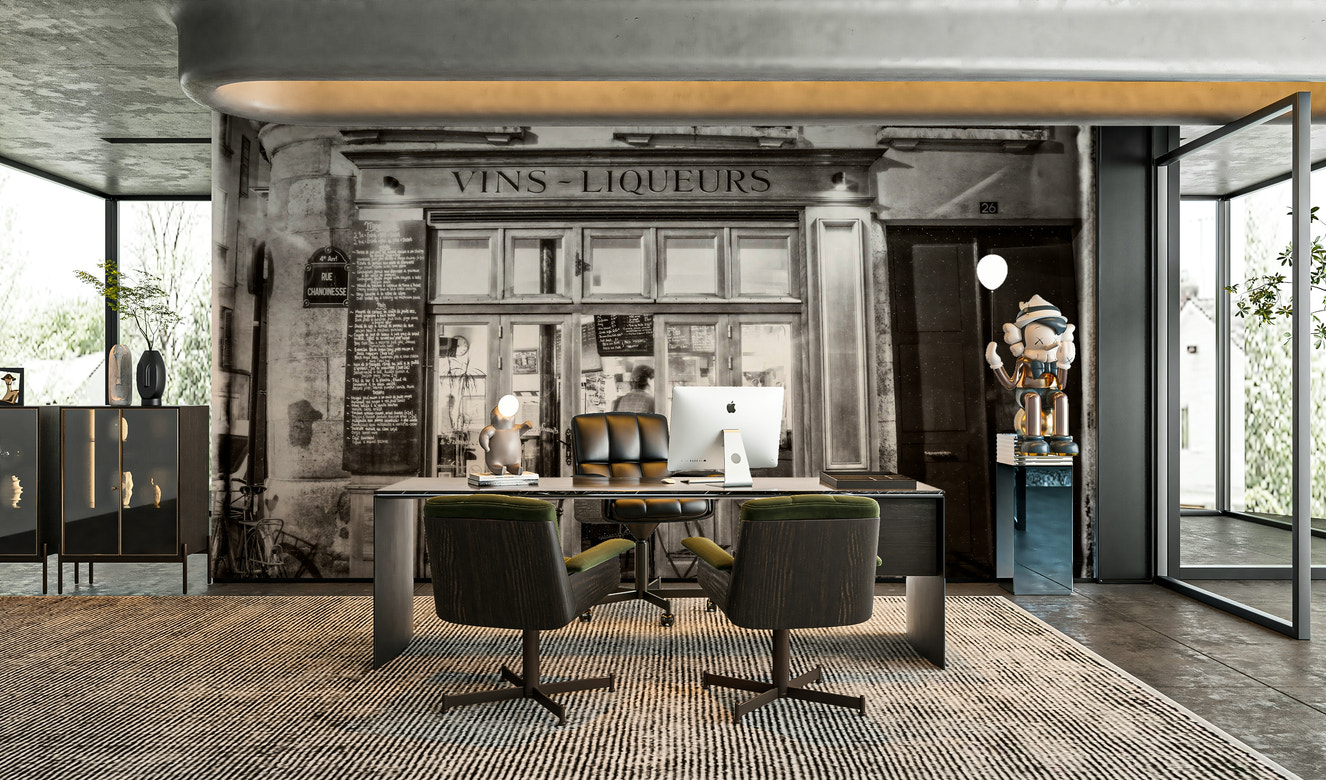 Bar in Paris wall mural for stylish interiors.