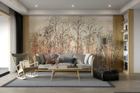 Elegant Grass Reeds Wall Mural for Dining Areas

