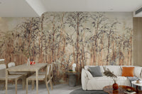 Tranquil Grass Reeds Mural for Bedroom Walls

