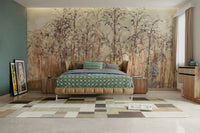 Grass Reeds Wall Mural for Living Room Décor

