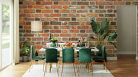 Brick wall mural for a rustic industrial look

