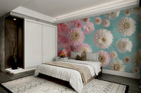 Serene Floating Florals Wall Art for Bedrooms

