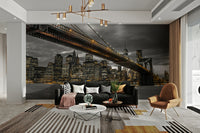 Brooklyn Bridge wall mural for modern interiors

