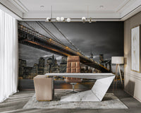 Vintage Brooklyn Bridge wallpaper for NYC lovers

