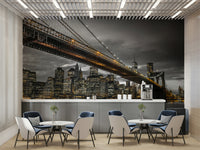 Artistic Brooklyn Bridge mural for urban vibes

