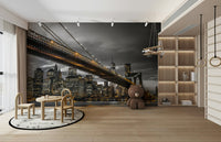 Modern Brooklyn Bridge wall design for home decor

