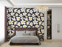 Midnight Daisies wallpaper adding elegance to rooms

