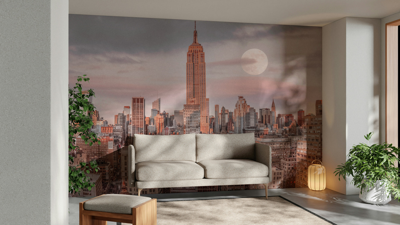 Majestic Heights mountain view wall mural.

