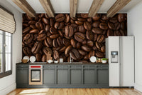 Espresso Delight wall mural in modern living room

