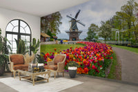 Elegant garden mural perfect for any living space.

