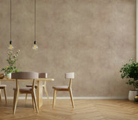 Elegant suede-look wallpaper in gentle poudre shade.

