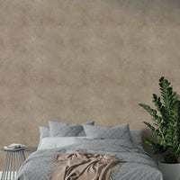 Sueded leather effect wallpaper in powder pink tones.

