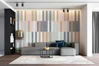 Subtle pastel tile wall mural for a calming home vibe.

