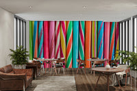 Vibrant and playful candy designs on the Rock Sweets Wall Mural