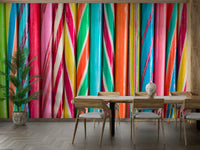 Sugar-inspired design of the Rock Sweets Wall Mural in vivid colors
