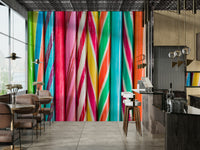 Rock Sweets Wall Mural featuring a mix of sweet candy designs.