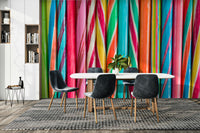 Rock Sweets Wall Mural featuring vibrant candy and rock designs