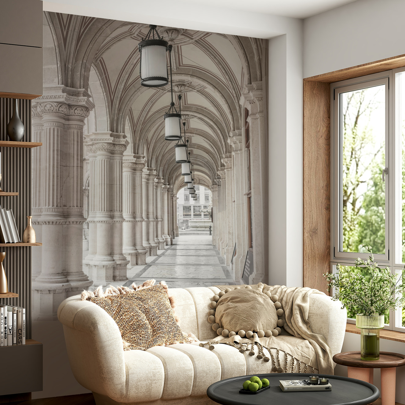 Vienna Opera House wall mural with detail

