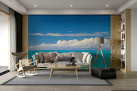 Seaside dreams wall mural with calm waves

