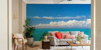 Open sky and sea wallpaper mural

