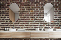 Realistic brick texture wallpaper mural


