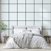 Modern grid design wallpaper in black and white

