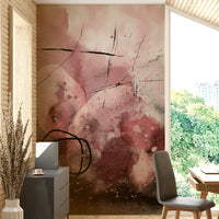 Abstract vision-themed wall design

