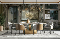 Timeless street cafe mural for interiors

